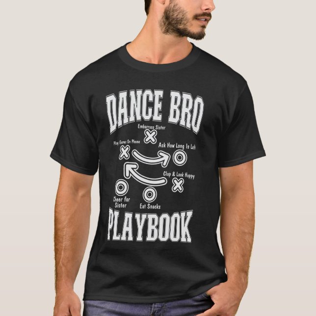 Dansa Bror Spelbok Comp Roligt Dansande Stolt Da T Shirt (Framsida)
