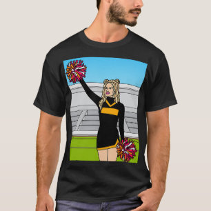Dansa Cheermanager Cheers med Pom Poms 7 T Shirt
