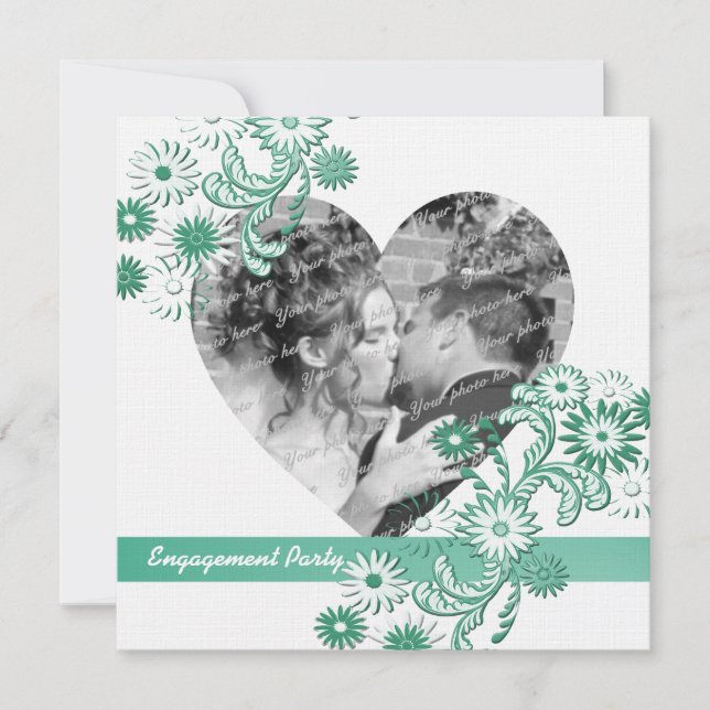 Dansa Daisy Förlovningsfest och foto Inbjudningar (Framsida)