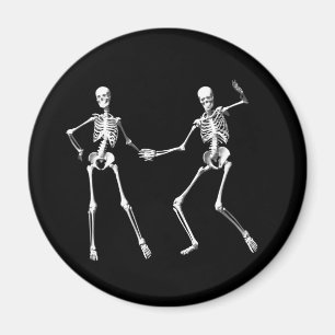 Dansa den Retro skelettmagneten Magnet