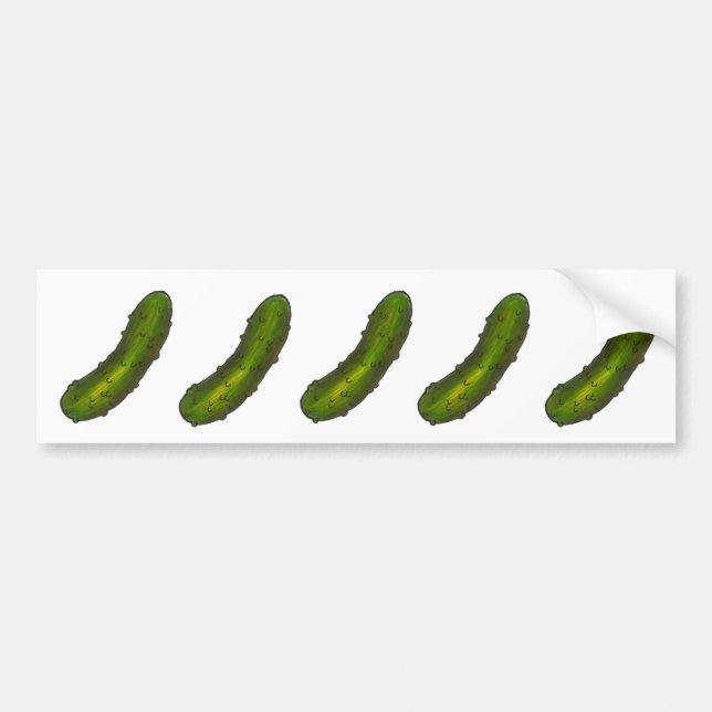Dansa Dills Dill Pickle Pickles Bumper Sticker Bildekal (Framsidan)