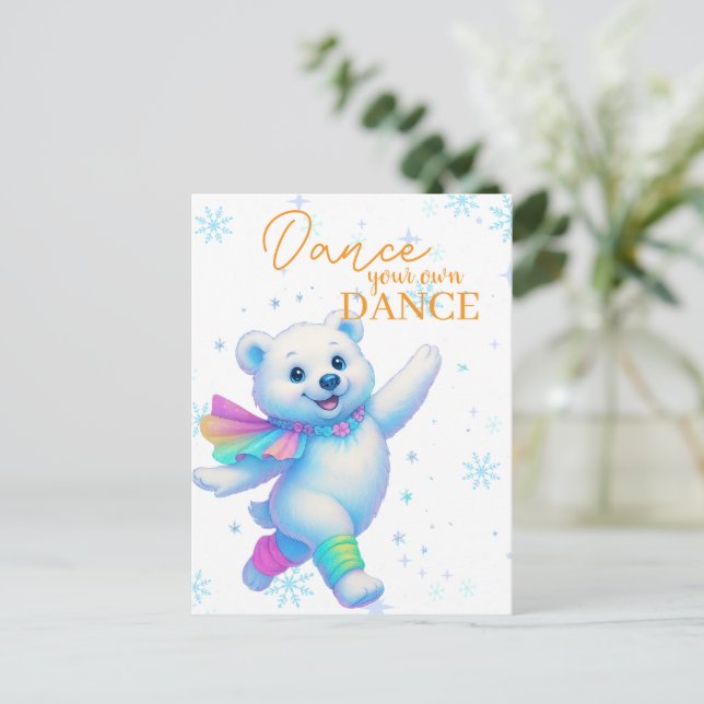 Dansa Din Egen Dans Canvas Konst  Vykort (Stående Fram)