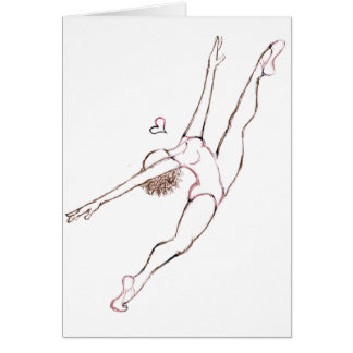 Dansa din hjärta ut hälsningskort
