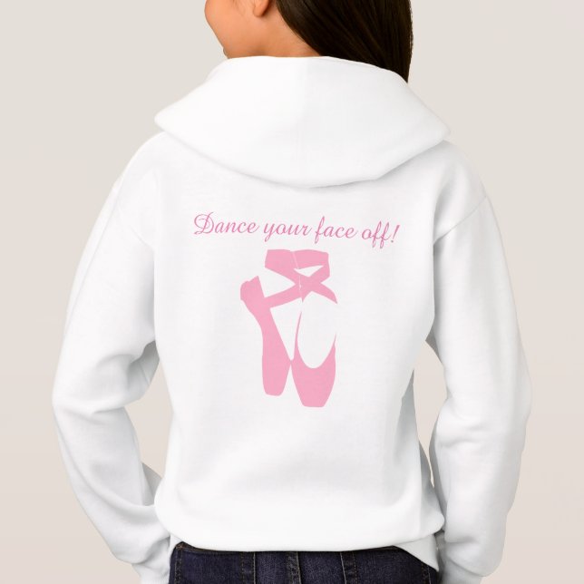 Dansa ditt ansikte av hoodien för t-shirt (Baksida)