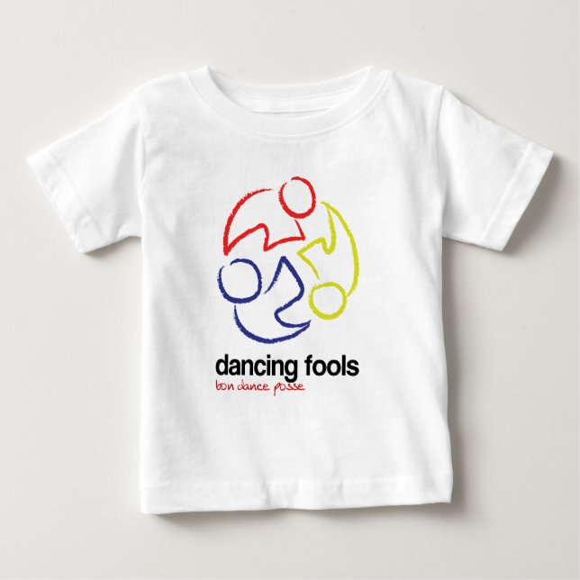 Dansa dumbommar (logotypen endast, tänder -- tee shirt (Framsida)