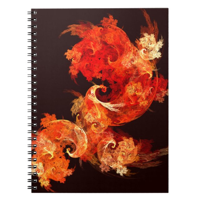 Dansa Firebird Abstrakt Art Notebook Anteckningsbok (Framsidan)