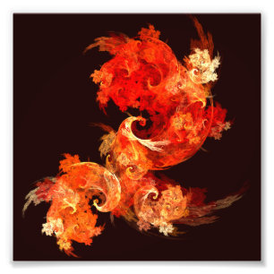 Dansa Firebird Abstrakt Art Photo Print Fototryck