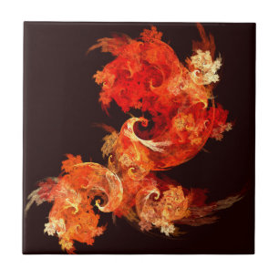 Dansa Firebird Abstrakt Art Tile Kakelplatta