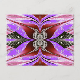 Dansa fjäril in Vind Vykort