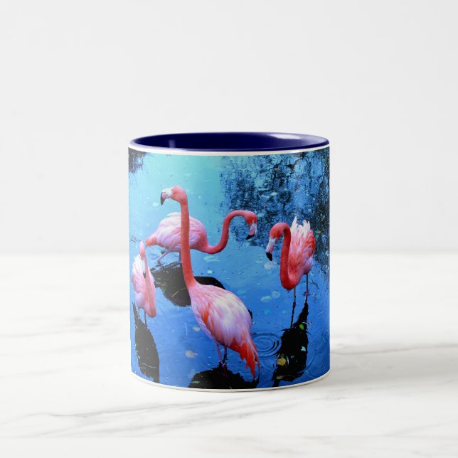 Dansa för Flamingos Två-Tonad Mugg (Center)