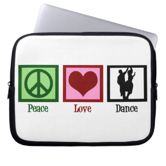Dansa för fredkärlek laptop sleeve