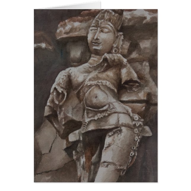 Dansa för gudarna, Gingee fort Hälsningskort (Framsidan)