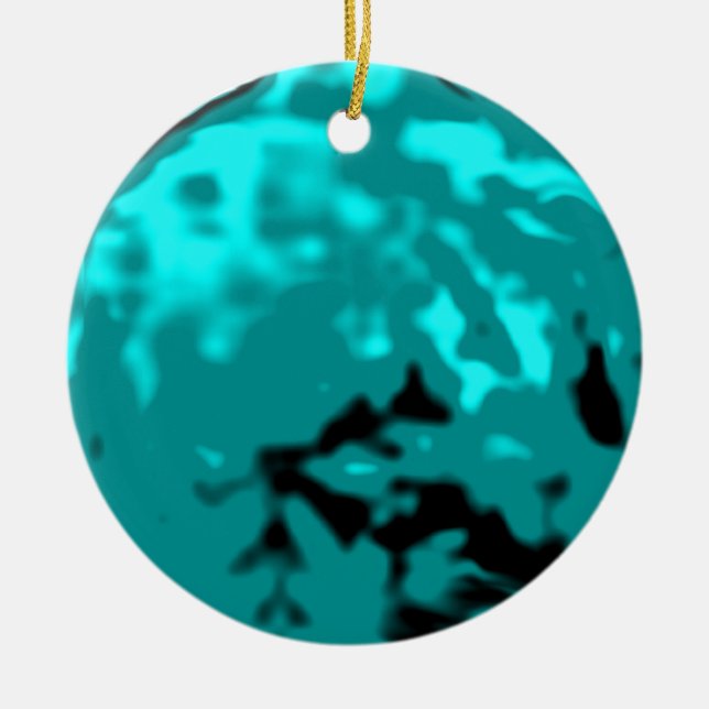Dansa för trans.-MUSEUM för boll Cyan röda Zazzle Julgransprydnad Keramik (Framsidan)