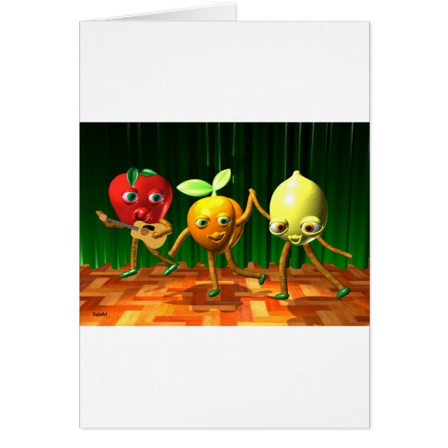 Dansa fröjdLemonadeSerenade Hälsningskort (Framsidan)