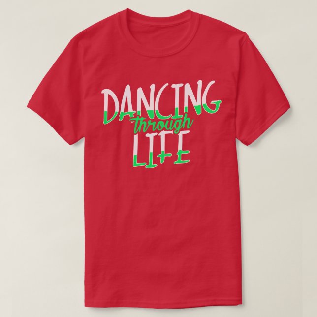 Dansa genom Life Wicked Musical T Shirt (Design framsida)