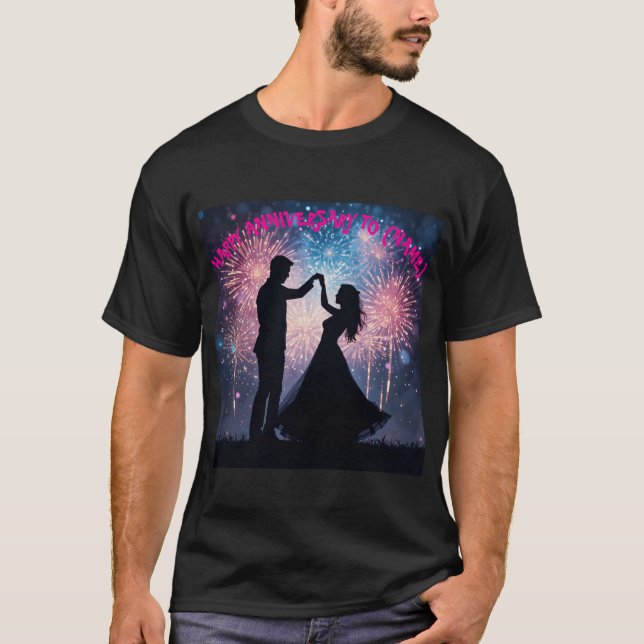 Dansa genom Time Fireworks Manar Tshirt T Shirt (Framsida)