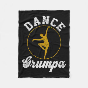 Dansa Grumpa Dansälskare Fars Dag Fleecefilt