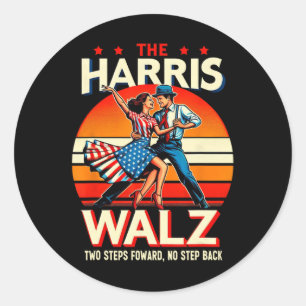 Dansa Harris Wheimer Two Step Framåt inget steg Runt Klistermärke