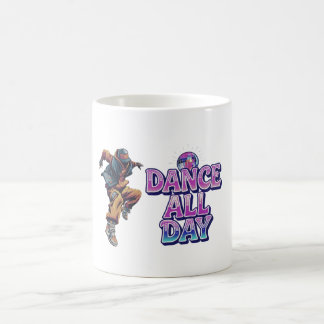 Dansa hela dagen färgglad Disco Kaffemugg