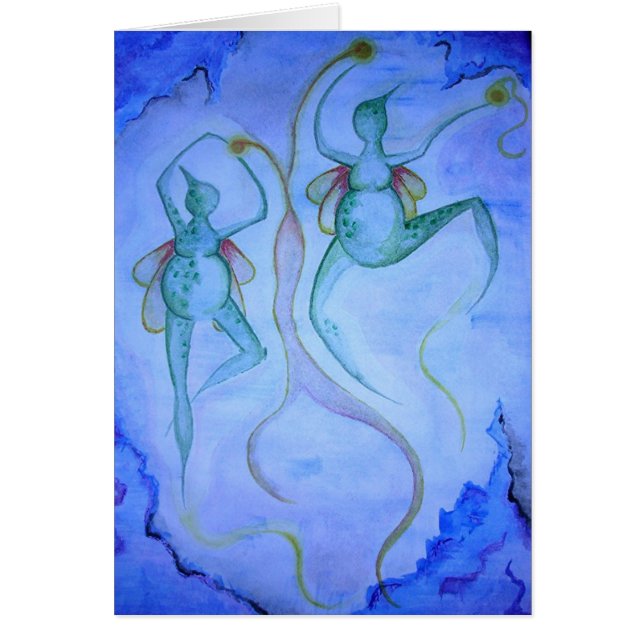 Dansa i dark.en hälsningskort (Framsidan)