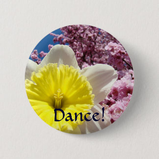 Dansa! knapp Blommor Blomning Andlighet
