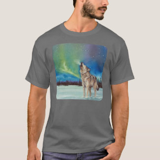 Dansa ljus som tjuter vargutslagsplats-skjortan t-shirt