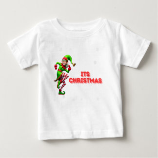 Dansa Lycklig Elf med sin juldesign T Shirt
