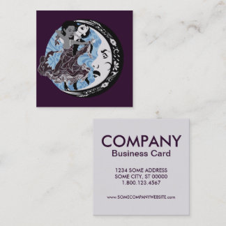 dansa med ditt mörker fyrkantigt visitkort