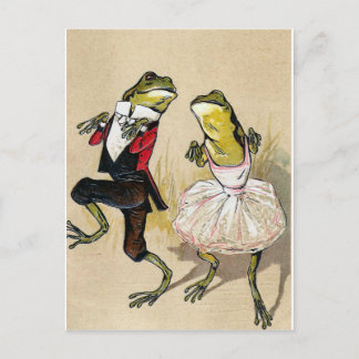Dansa med grodorna vykort