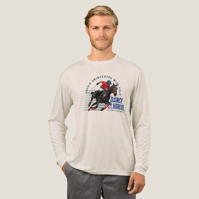 Dansa med häst (Ljust läge) | Herr Long Sleeve T Shirt (Hel framsida)