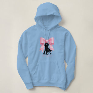Dansa med kärlek Rosa slinga Romantisk par hoodie T Shirt