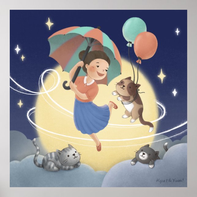 Dansa med katter i måndagskväll poster (Framsidan)