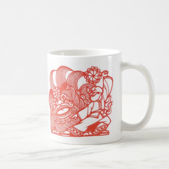 Dansa med lejont kaffemugg (Höger)