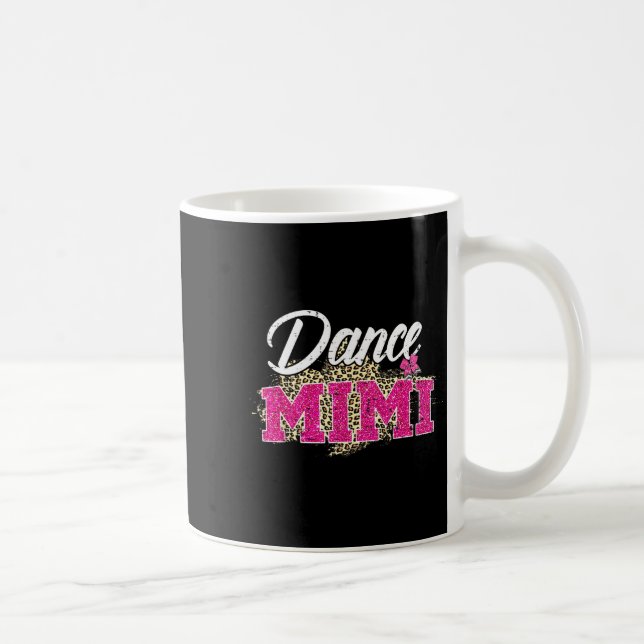 Dansa mimi leopard rolig dansande mimi mors dag kaffemugg (Höger)