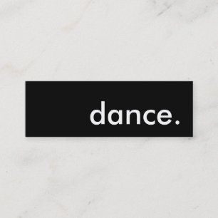 dansa. mini visitkort