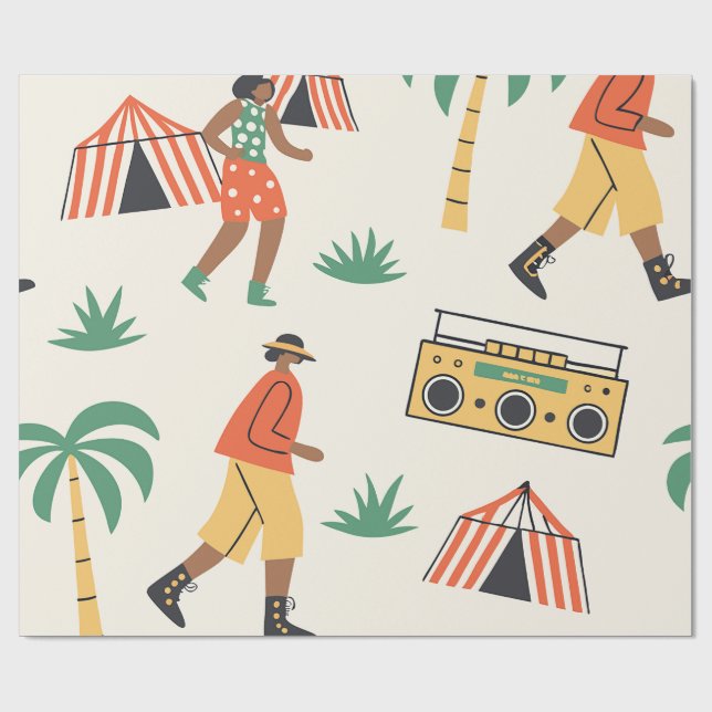 Dansa på sommaren presentpapper (Platt)