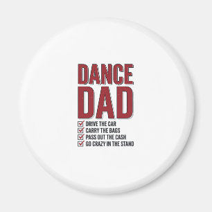 Dansa Pappa Checklista Vintage Gravyr Design_1 Magnet