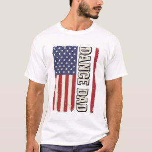 Dansa Pappa Patriotisk Vintage Flagga Tröja Design