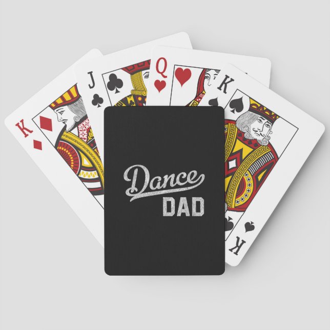 Dansa Pappa Stolt Dansare Far Casinokort (Baksidan)