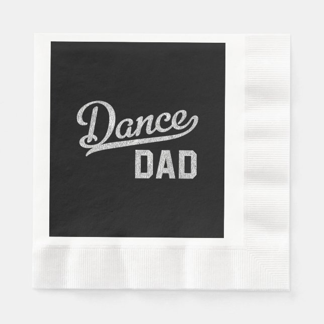 Dansa Pappa Stolt Dansare Far Pappersservett (Framsidan)