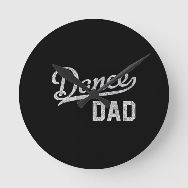 Dansa Pappa Stolt Dansare Far Rund Klocka (Framsida)