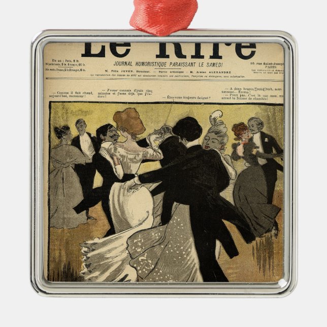 Dansa par julgransprydnad metall (Framsidan)