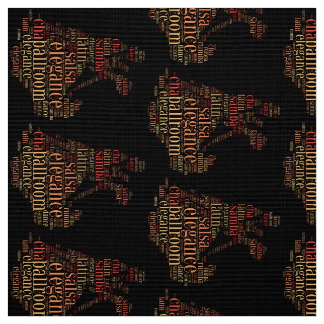 Dansa par som molndesign för ord tyg (Provkarta)