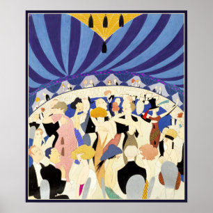 Dansa parvintage affisch 1921