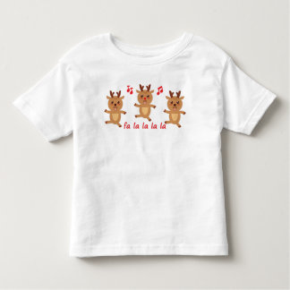 Dansa Reindeer Rudolph Snöflingor Boy Girl T Shirt
