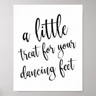 Dansa Shoes Black and White 8x10-tecken Poster