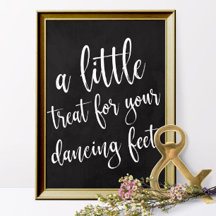 Dansa Shoes Chalkboard 8x10-tecken Poster