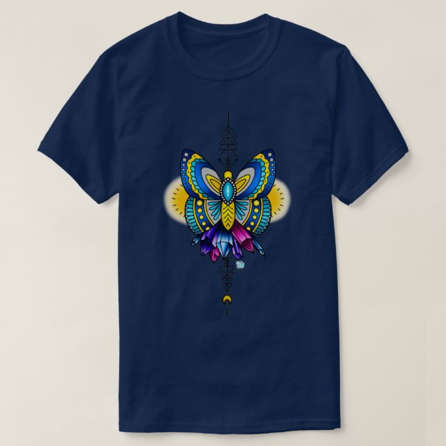 Dansa som Butterfly Vingar T Shirt (Design framsida)