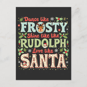 Dansa som Frost Lyser som Rudolf Kärlek Vykort