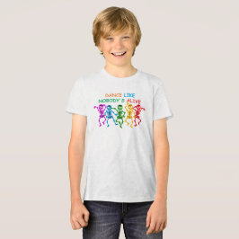 Dansa som om ingen lever Roliga Dansande Skelett T Shirt